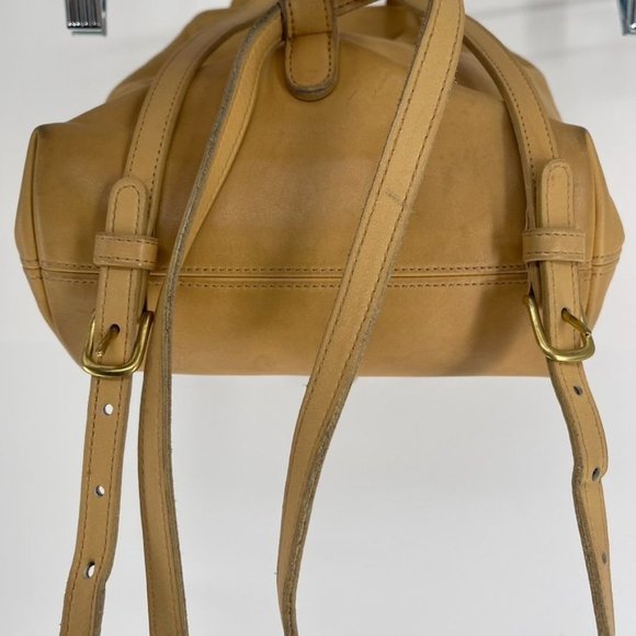 Coach Vintage Bantam Light Tan Leather Convertible Backpack Crossbody - Picture 7 of 12
